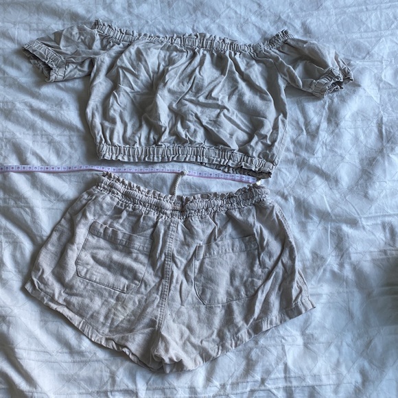 Linen Rayon Pyjama crop set XS - Picture 4 of 4